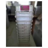 Bulk Lot of Commercial Food Storage Containers with Measurements
