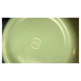 McK Jadeite uv reactive Glass bowl, measuring cup and smaller companion pieces