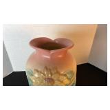 Hull Art waterlily dual handled vase