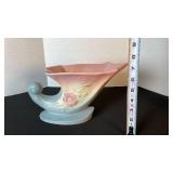 Hull Art pottery dogwood cornucopia vase