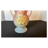 Hull Art Pottery magnolia dual handled vase