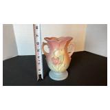Hull Art Pottery magnolia dual handled vase