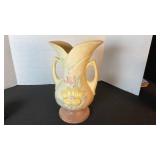 Hull Art Pottery magnolia dual handled vase