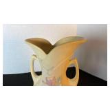 Hull Art Pottery magnolia dual handled vase