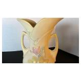 Hull Art Pottery magnolia dual handled vase