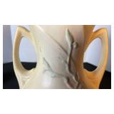 Hull Art Pottery magnolia dual handled vase