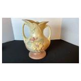 Hull Art Pottery magnolia dual handled vase