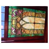 Antique stained glass windows match set 32 x 26