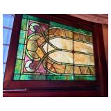 Antique stained glass windows match set 32 x 26