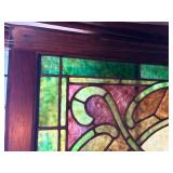 Antique stained glass windows match set 32 x 26