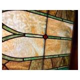Antique stained glass windows match set 32 x 26