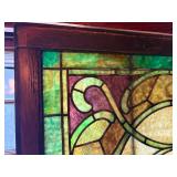 Antique stained glass windows match set 32 x 26