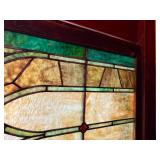 Antique stained glass windows match set 32 x 26