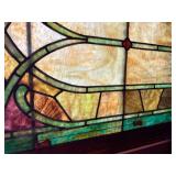 Antique stained glass windows match set 32 x 26