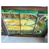 Antique stained glass windows match set 32 x 26