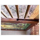 Antique stained glass windows match set 32 x 26