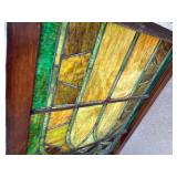 Antique stained glass windows match set 32 x 26