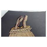 Rare antique glass beaded handbag shown at exposition 1889