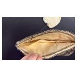 Vintage beaded evening purse with coin purse