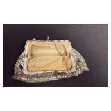 Vintage Whiting Davis mesh silver evening bag