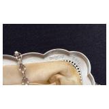 Vintage Whiting Davis mesh silver evening bag