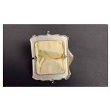 Vintage Whiting Davis mesh silver evening bag