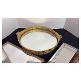 Vanity mirror trays