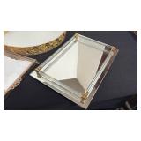 Vanity mirror trays