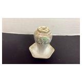 Vintage hand painted hat pin holder