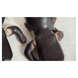 Antique 1920s black porcelain baby dolls