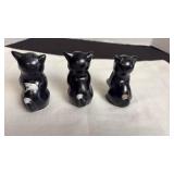 Vintage F &F mold, cat salt and pepper shakers