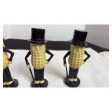 Vintage F &F mold, Mr Peanut salt and pepper shakers