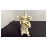 Vintage Asian Estate Birds on Rock Formation Coral Statue Figurine 1950s