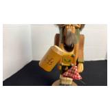 Wooden nutcracker with HB on the front