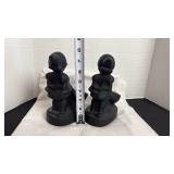 L. E. Smith goose girl amethyst glass set