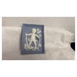 Vintage Wedgewood, pale blue wall plaque