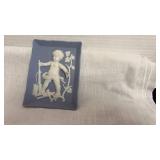 Vintage Wedgewood, pale blue wall plaque