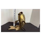 Brass Koi fish made expressively for Hudsons