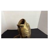 Brass Koi fish made expressively for Hudsons