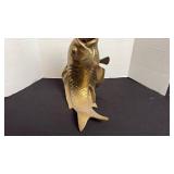 Brass Koi fish made expressively for Hudsons