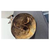 Bronze lady statue holding sarong 23 in