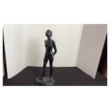 Vintage Anthony Cipriano ballerina sculpture in black resin 14 in