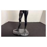 Vintage Anthony Cipriano ballerina sculpture in black resin 14 in