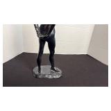 Vintage Anthony Cipriano ballerina sculpture in black resin 14 in