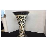 Ceramic painted vase 14 inches