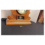 F.  Mettler Eastlake style mantle clock 16 inches tall