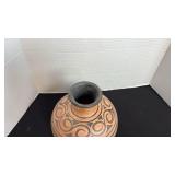 Clay vase 9 inches
