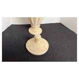 Unfinished clay vessel with lid 14 inches