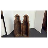 Wooden bottle holder, 15 inches