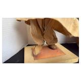 Antique late 1800s pair of handmade dolls, Asian man and ladies signed by Ruth Filippone